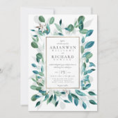 Invitation au mariage du jardin rustique Jasmin (Devant)
