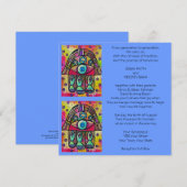 Invitation au mariage du poisson Hamsa (Devant / Derrière)