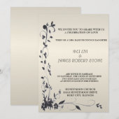 Invitation au mariage élégante (Devant / Derrière)