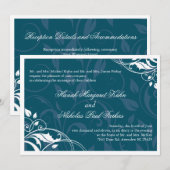 Invitation au mariage élégante (Devant / Derrière)