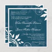 Invitation au mariage élégante (Devant / Derrière)