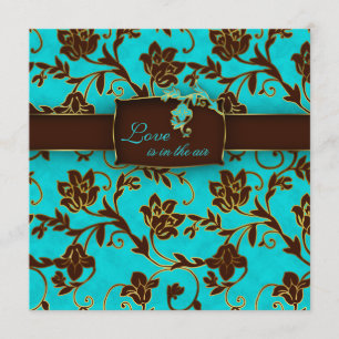 Invitation au mariage élégante Gold Floral BB 2