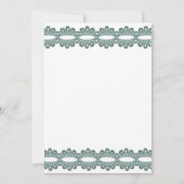 Invitation au mariage élégante pour moto et dentel (Dos)