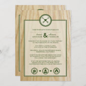 Invitation au mariage en forêt et au glamping (Devant / Derrière)