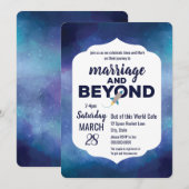 Invitation Au mariage et au-delà de Galaxy Baby shower Invita (Devant / Derrière)