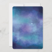 Invitation Au mariage et au-delà de Galaxy Baby shower Invita (Dos)