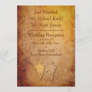 Invitation au Mariage Faire-part Vintage papier Ga