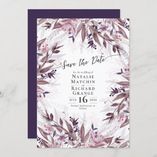Invitation au mariage floral d'art country, invita