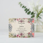 Invitation au mariage floral du printemps (Debout devant)