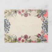Invitation au mariage floral du printemps (Dos)