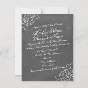 Invitation au mariage inspirée par la Marche Rose