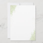 Invitation au mariage islamique | Floral et or | A (Dos)