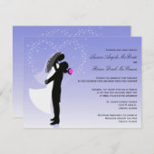 Invitation au mariage officiel Ombre Silhouette pe (Devant / Derrière)