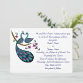 Invitation au mariage Peacock-1 (Debout devant)