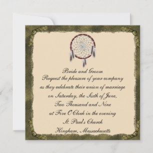 Invitation au mariage personnalisé dans le cadre d