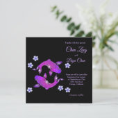 Invitation au mariage personnalisé de Koi Fish (Debout devant)