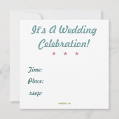 Invitation au mariage personnalisé Mod (Dos)