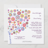 Invitation au mariage personnalisé rétro Arbre (Dos)