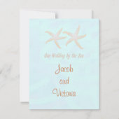 invitation au mariage pour la plage d'étoiles de m (Dos)