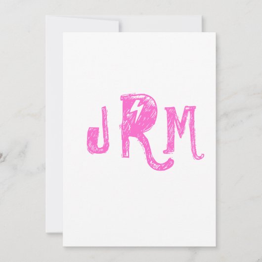 Invitation au mariage ROCKER (Devant)