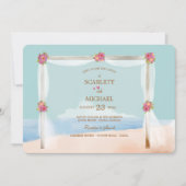 Invitation au mariage sur la plage (Devant)