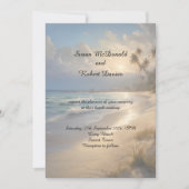 Invitation au mariage sur la plage (Devant)