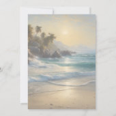 Invitation au mariage sur la plage (Dos)