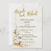 Invitation au mariage sur la plage (Devant)