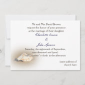 Invitation au mariage sur la plage (Dos)