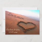 Invitation au mariage sur la plage (Devant)