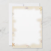 Invitation au mariage sur la plage (Dos)