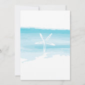 Invitation au mariage sur la plage (Dos)