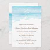 Invitation au mariage sur la plage (Devant / Derrière)