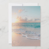 Invitation au mariage sur la plage (Dos)