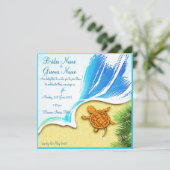 invitation au mariage sur plage (Debout devant)