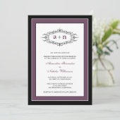 Invitation au mariage tout simplement élégante (au (Debout devant)