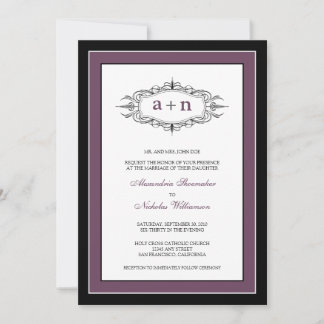 Invitation au mariage tout simplement élégante (au
