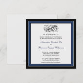 Invitation au mariage tout simplement élégante (no (Devant / Derrière)