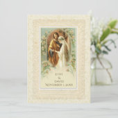 Invitation au mariage traditionnel catholique (Debout devant)