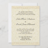 Invitation au mariage traditionnel catholique (Dos)