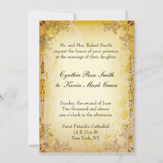 Invitation au mariage vintage