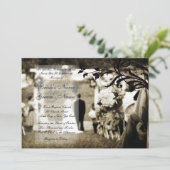 Invitation au mariage vintage (Debout devant)