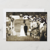 Invitation au mariage vintage (Dos)