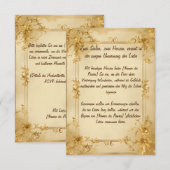 Invitation au mariage Wedding Invitation Vive Cust (Devant / Derrière)