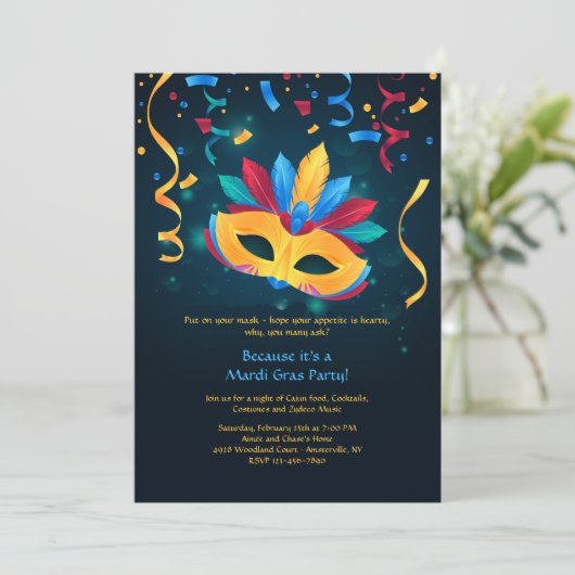 Invitation au Masque Carnaval (Debout devant)