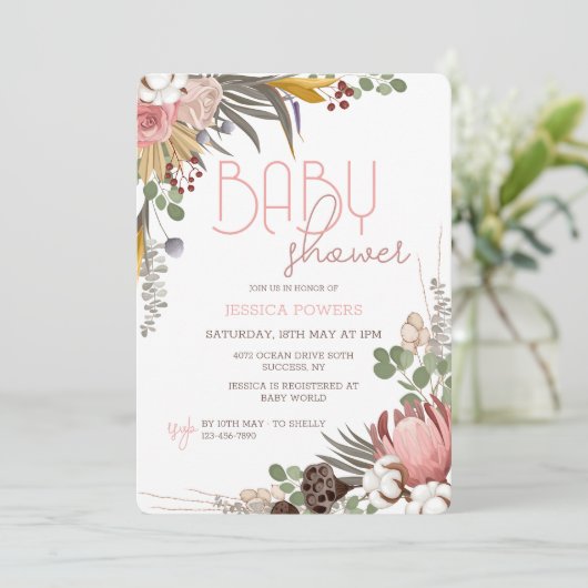 Invitation au medley de fleurs séchées (Debout devant)