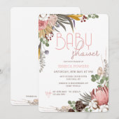 Invitation au mélange de fleurs séchées (Devant / Derrière)