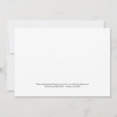 Invitation au mémorial des Feuilles gracieux avec  (Dos)