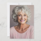 Invitation au Mémorial Floral bleu et blanc Dusty (Dos)