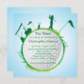 Invitation au Mens Golfing 50e anniversaire (Devant / Derrière)